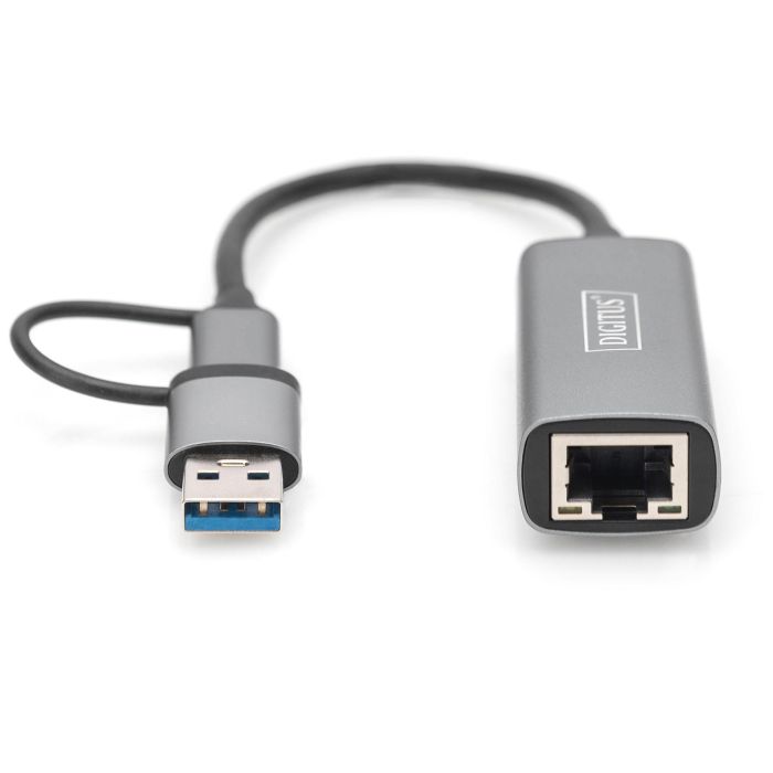 USB-C Adapter DIGITUS USB3.0/USB C 3.1 > 2.5G Ethernet 3