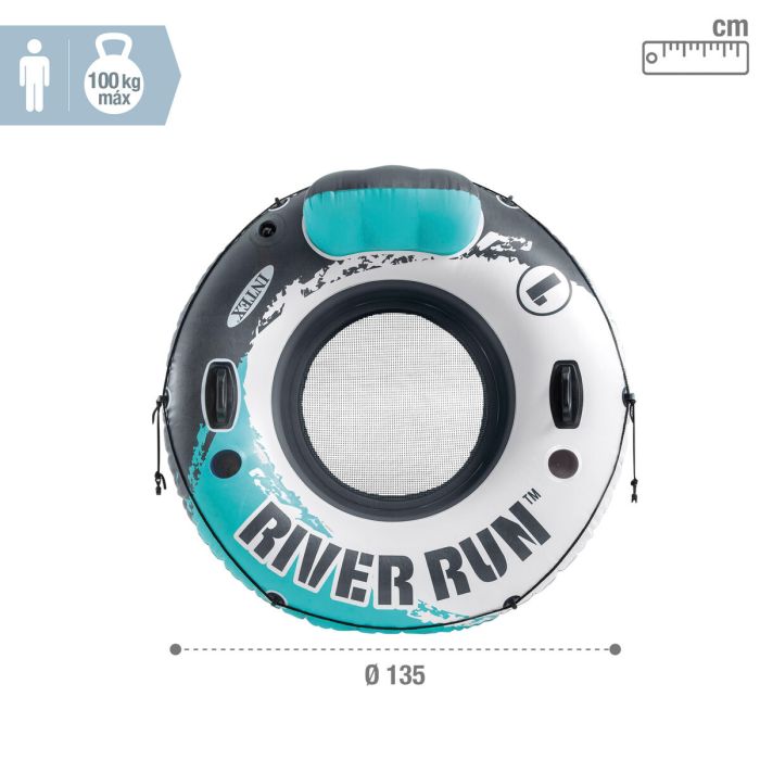 Bouée gonflable Intex Jaune Citron 135 x 55 x 135 cm (6 Unités) 3