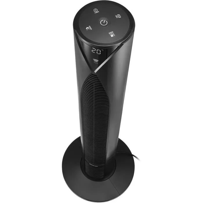 Sencor SFT 3800BK Ventilateur Tour 38" (96 cm) avec 3 Vitesses, 4 Modes, Télécommande et Minuterie - 45 W, Noir
