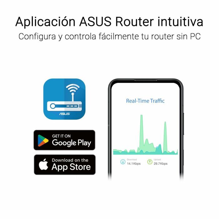 Router Asus 90IG08T0-MO3H10 Noir RJ45 Ethernet LAN Wi-Fi 7