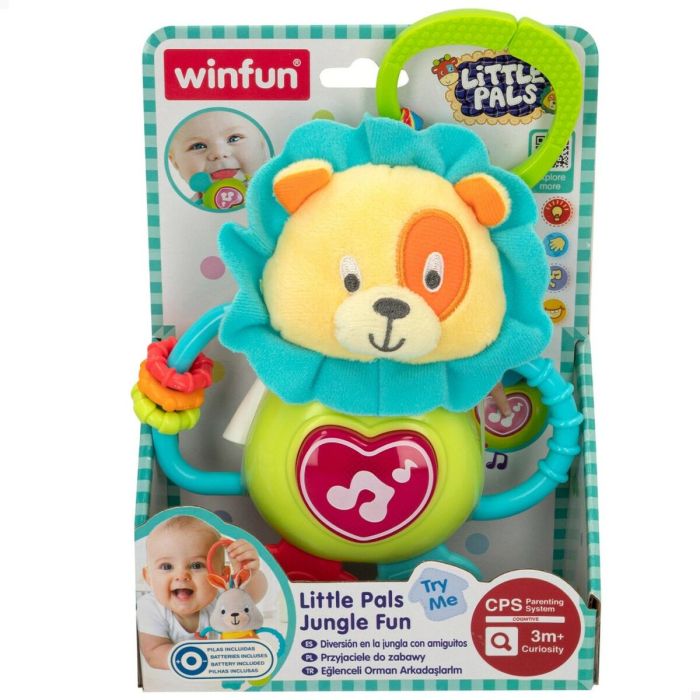 Peluche Hochet Winfun 14 x 19 x 6,5 cm (6 Unités) 1