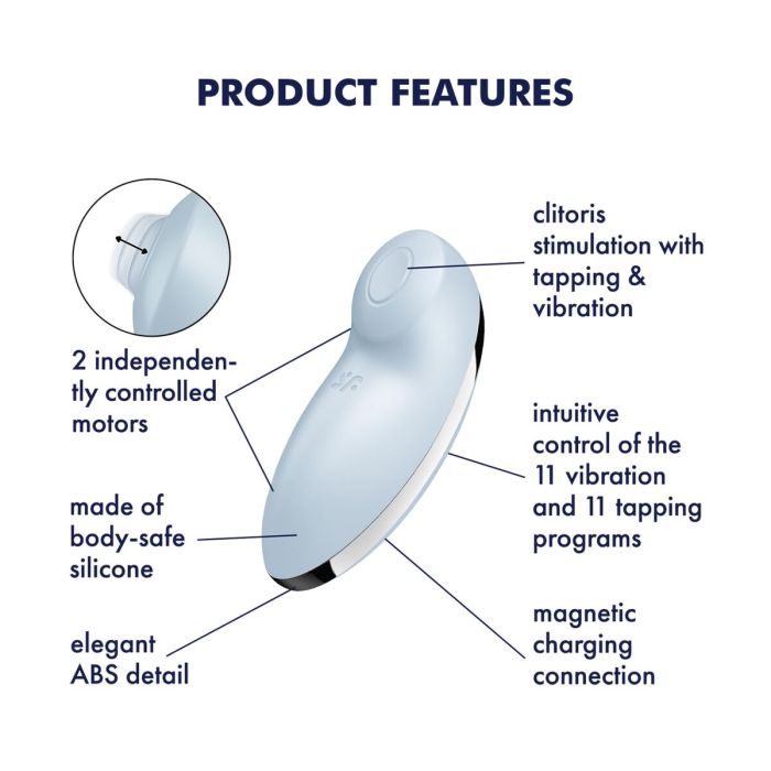 Masseur érotique Satisfyer Bleu 10 Masseur érotique Satisfyer Bleu 10