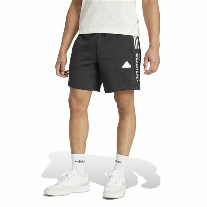 Short de Sport Adidas House Of Tiro Fleece Noir 3