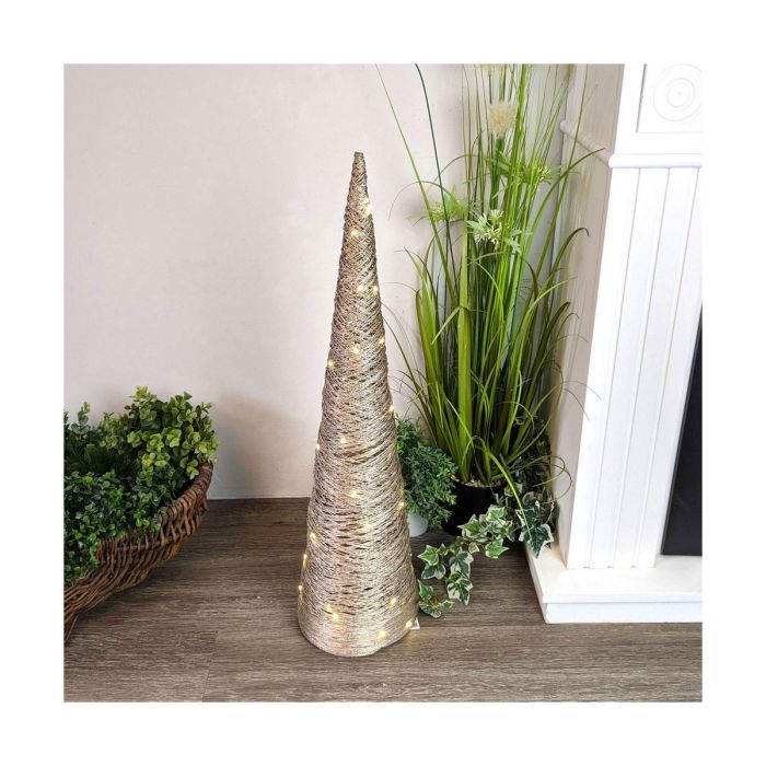 Sapin de Noël Doré Vert tendre Ø 20 X 80 CM (3 Unités) 2
