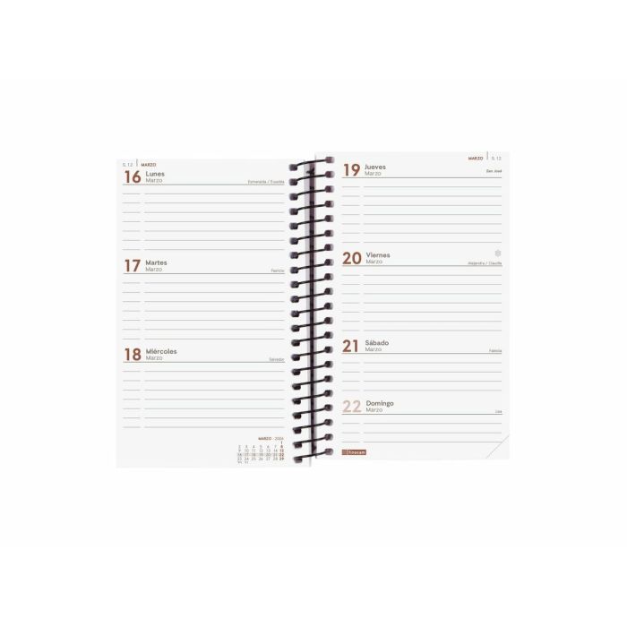 Agenda Finocam OPAQUE Orange Mini 7,9 x 12,7 cm 2026 3 Agenda Finocam OPAQUE Orange Mini 7,9 x 12,7 cm 2026 3