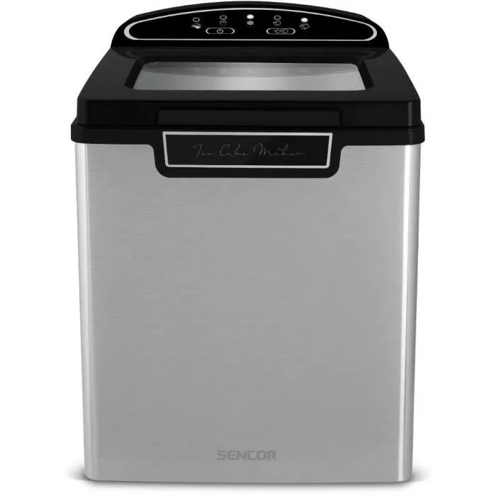 Sencor SIM 3500SS - Machine à glaçons portable - Production de 12 kg/jour en 9 min - Compacte et silencieuse - Réservoir 1,9 L