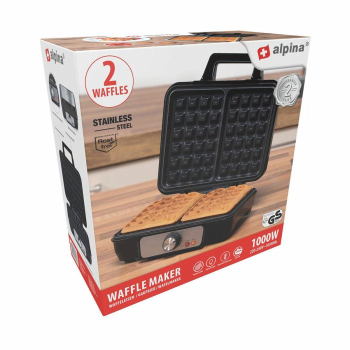 Gaufrier Alpina 1000 W Argenté 5 Gaufrier Alpina 1000 W Argenté 5