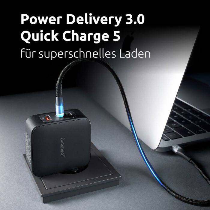 Chargeur mural INTENSO GaN W100ACC Noir 100 W 2