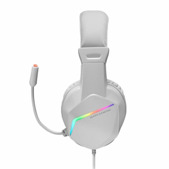 Casque avec Microphone Gaming Mars Gaming MH122 Blanc 2 Casque avec Microphone Gaming Mars Gaming MH122 Blanc 2