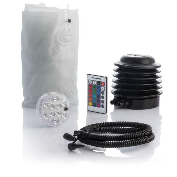 Siège gonflable avec LED multicolore et télécommande Pulight InnovaGoods 2 Siège gonflable avec LED multicolore et télécommande Pulight InnovaGoods 2