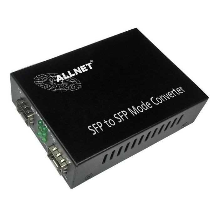 Z ALLNET Medienkonverter 1000BASE-SX/-LX auf 1000BASE-SX/-LX Single-/Multimode SFP Mini-GBIC Anschluss ALL-MC108G-SFP-SFP