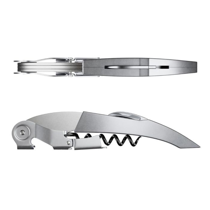 Sacacorchos Acero Inoxidable y Teflón Titan Premium Koala 13,5x12x3 cm (6 Unidades) 1