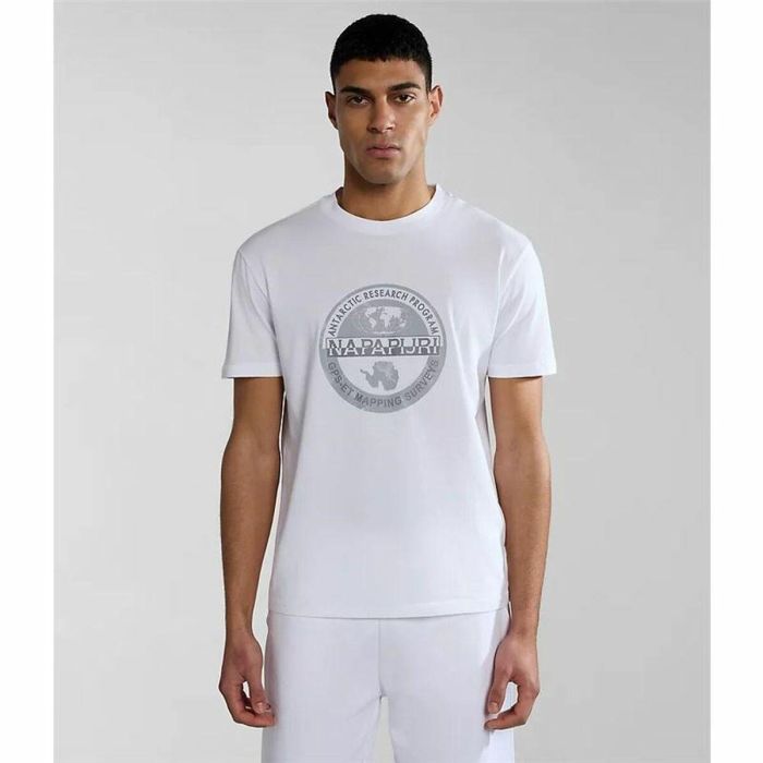 Maillot de Corps de Sport à Manches Coupe Napapijri S-Bollo Ss 1 Blanc 4