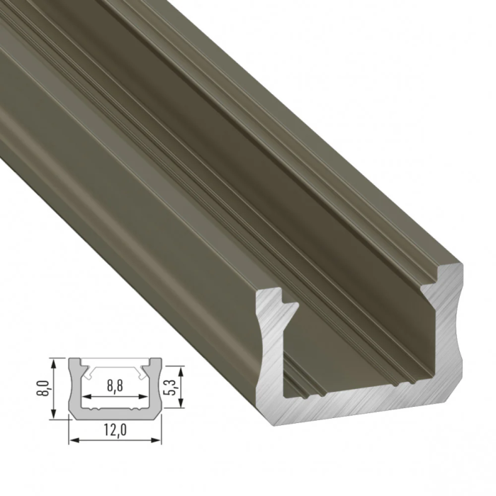 Profil Aluminium Tipo X 2.02M 3