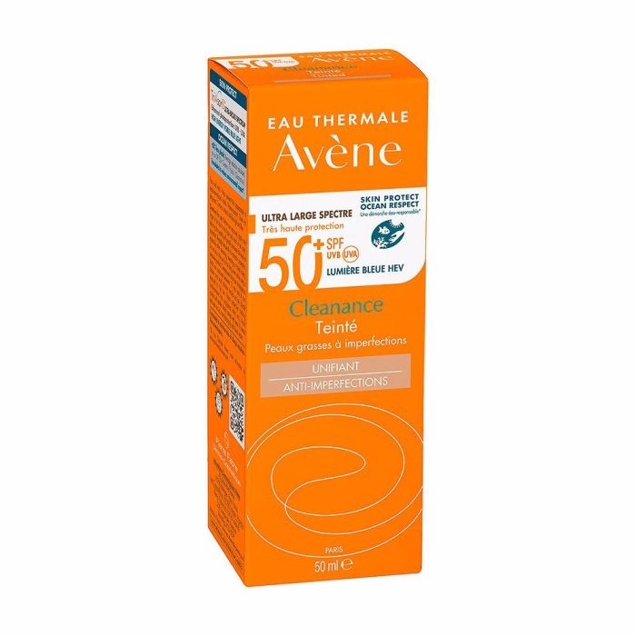 Avène Solaire Cleanance Crème Solaire Teintée Spf 50+ 50 mL 1 Avène Solaire Cleanance Crème Solaire Teintée Spf 50+ 50 mL 1