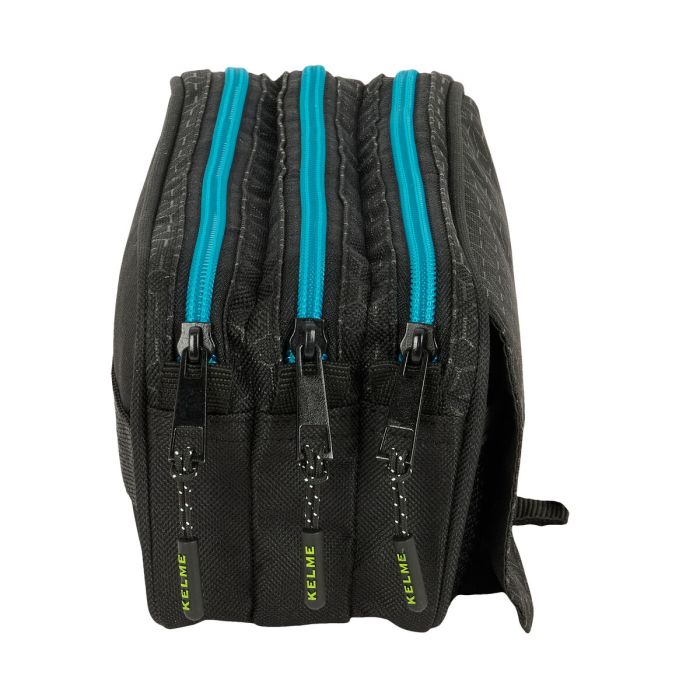 Trousse Fourre-Tout Triple Kelme Iron Noir 21,5 x 10 x 8 cm 2 Trousse Fourre-Tout Triple Kelme Iron Noir 21,5 x 10 x 8 cm 2
