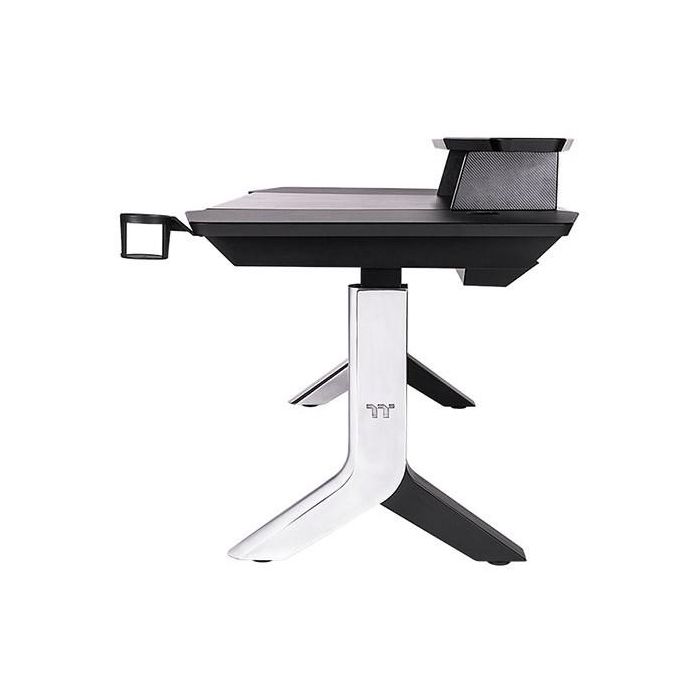 Thermaltake ARGENT P900 - Bureau Gaming Électrique avec Réglage de Hauteur, Rétroéclairage LED RGB, Plateau 160x70 cm, Charge 150 kg