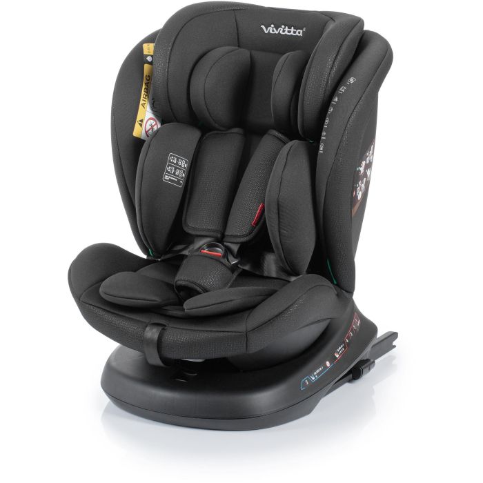 Siege auto - BABYAUTO - Sigma IFix Vivitta - Groupe 0/1/2/3 - 40/150 cm - Isofix + Top tether - Pivotant 360° - Inclinable - Noir 0 Siege auto - BABYAUTO - Sigma IFix Vivitta - Groupe 0/1/2/3 - 40/150 cm - Isofix + Top tether - Pivotant 360° - Inclinable - Noir 0