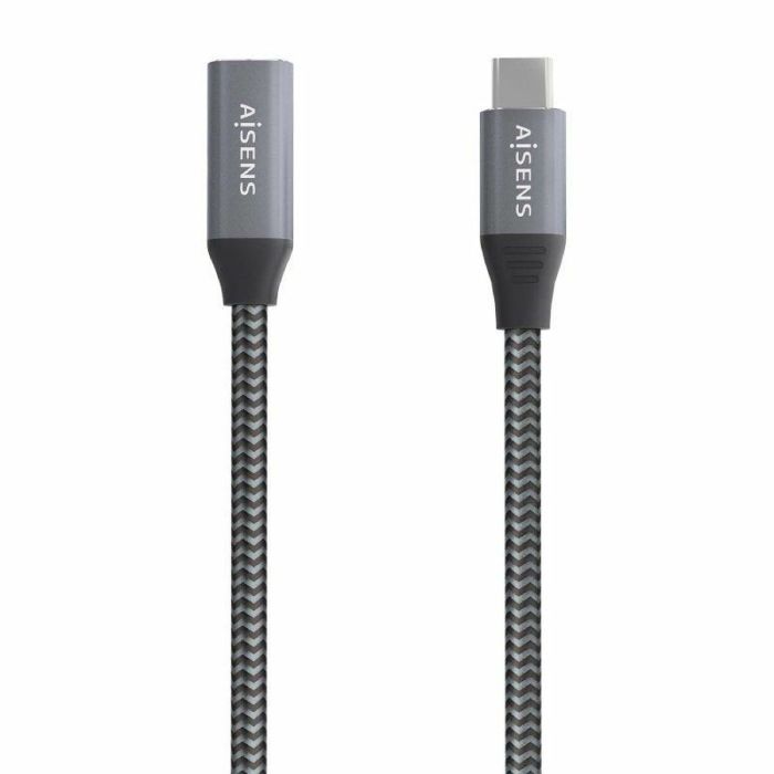 Câble Rallonge à USB Aisens A107-0760 Gris 50 cm (1 Unité) 2