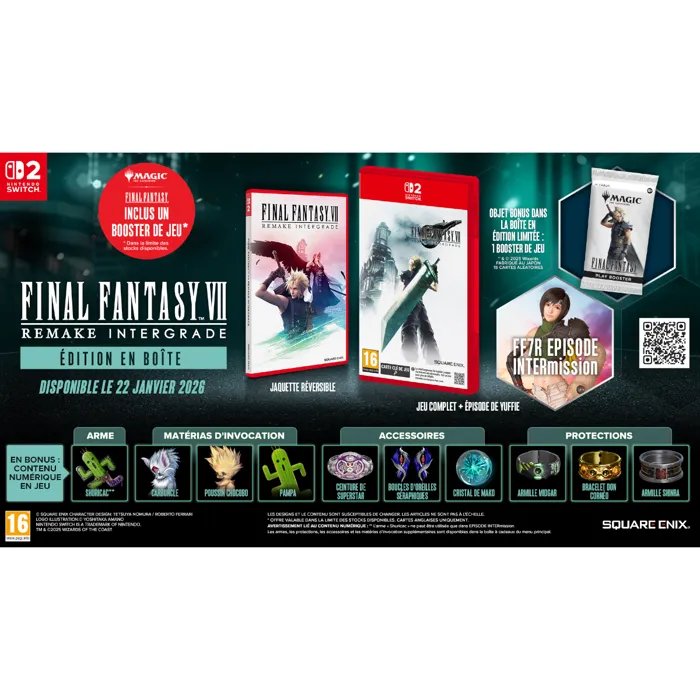 Square Enix Final Fantasy VII Remake Intergrade - Jeu Nintendo Switch - Inclut l'épisode supplémentaire INTERmission avec Yuffie Kisaragi