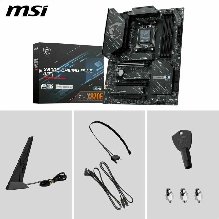 Carte Mère MSI X870E GAMING PLUS WiFi AMD X870E AMD AM5 6