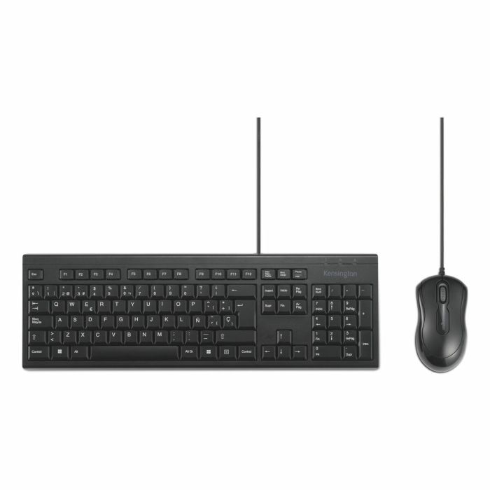 clavier et souris Kensington KM100 Noir Espagnol QWERTY 1 clavier et souris Kensington KM100 Noir Espagnol QWERTY 1