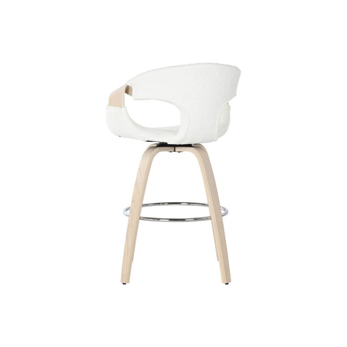 Tabouret Home ESPRIT Blanc Bois 55,5 x 52,5 x 92,5 cm 5