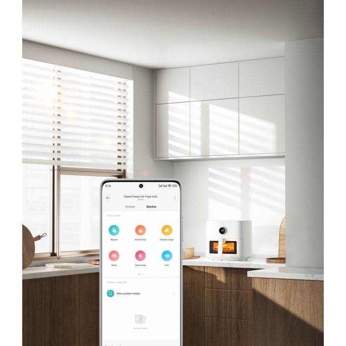 Friteuse à Air Xiaomi BHR8238EU 1600 W 5,5 L Blanc Noir 9