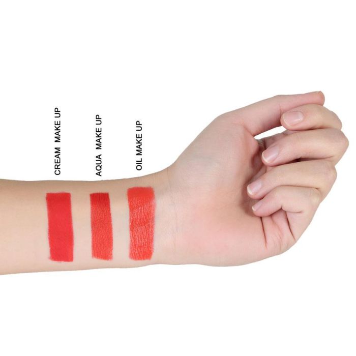 Maquillage crème couleur rouge facial et corporel - Taille 30 g - Pour Halloween, carnaval, déguisements et théâtre