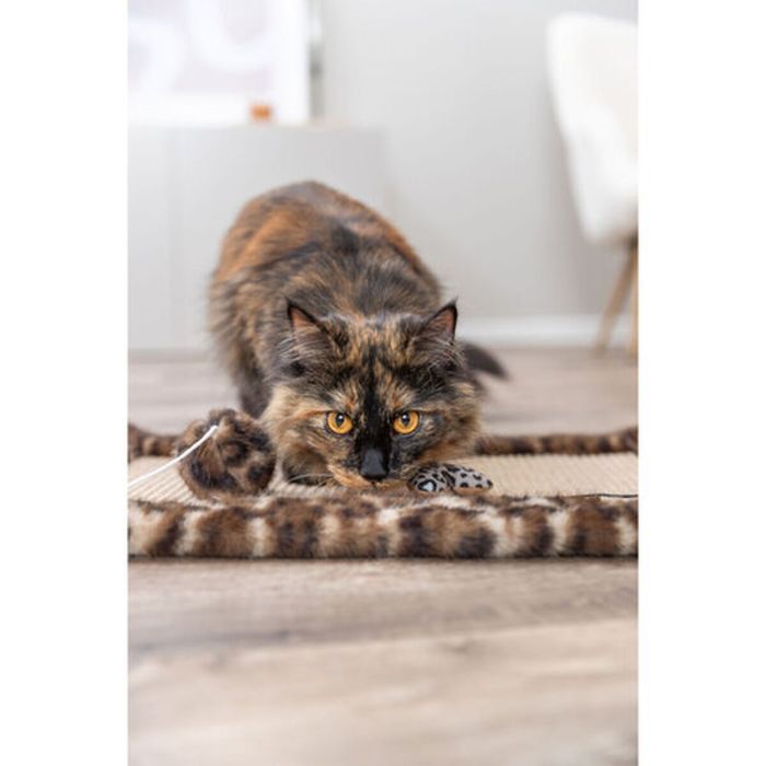 Grattoir pour Chats Trixie Leo Marron Polyester Sisal EVA 55 x 35 cm Tapis 1