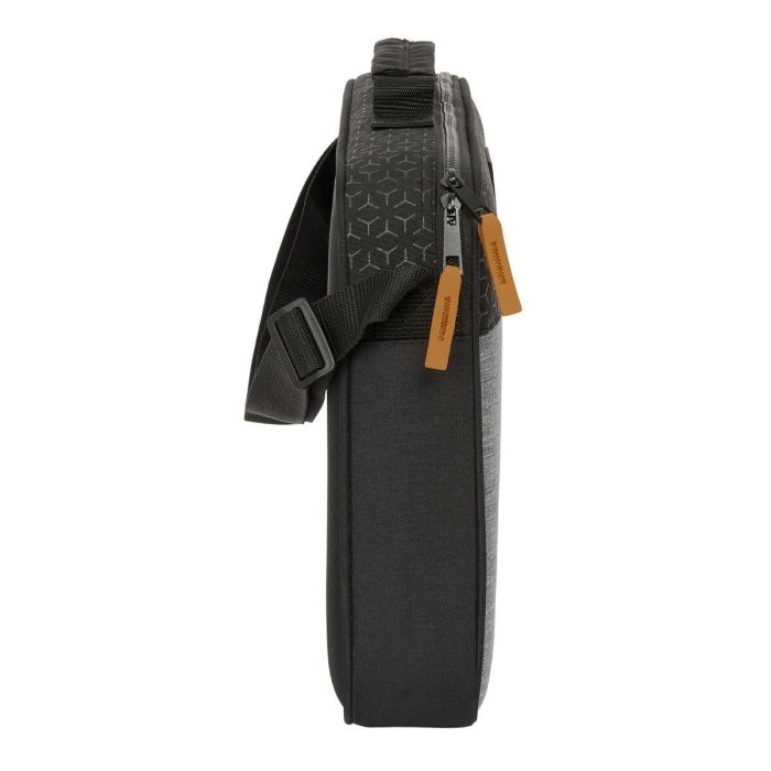 Cartable d'école BlackFit8 Old school Noir Gris 38 x 28 x 6 cm 2