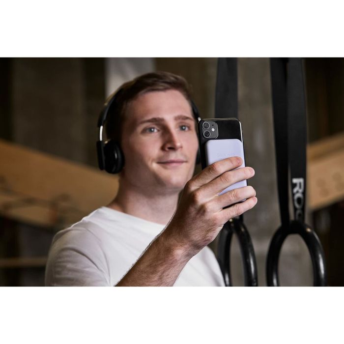 Power Bank avec chargeur sans fil Kreafunk Gris 5000 mAh 1