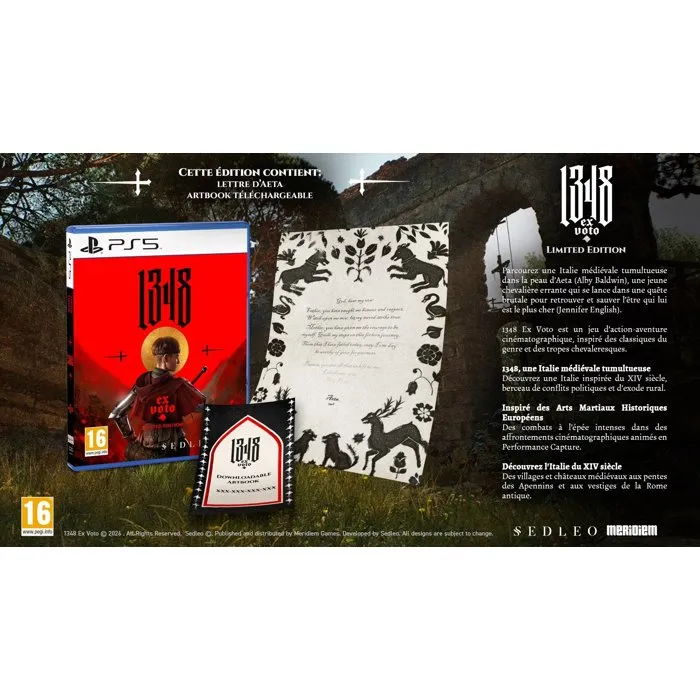 Microids 1348 Ex Voto - Jeu d'action-aventure médiéval sur PS5 - Edition Limitée Microids 1348 Ex Voto - Jeu d'action-aventure médiéval sur PS5 - Edition Limitée