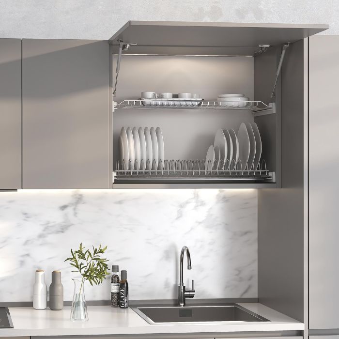 Emuca Égouttoir Suprastar pour module, 600, Acier, Chromé 3