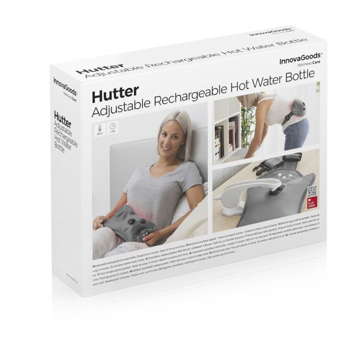Bouillotte d'eau chaude réglable rechargeable Hutter InnovaGoods Gris 400 W 1 Bouillotte d'eau chaude réglable rechargeable Hutter InnovaGoods Gris 400 W 1