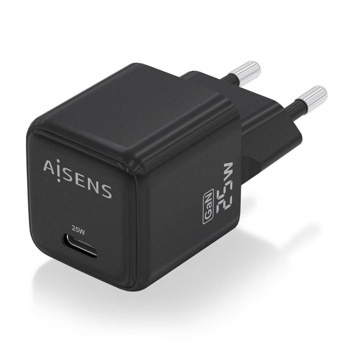 Chargeur mural Aisens ASCH-25W1P013-BK 25 W Noir (1 Unité) 4 Chargeur mural Aisens ASCH-25W1P013-BK 25 W Noir (1 Unité) 4