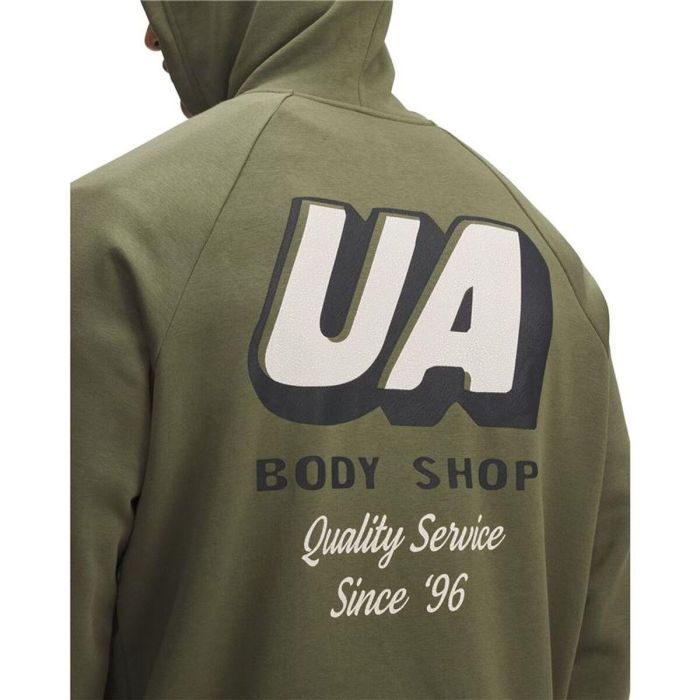 Sweat à capuche homme Under Armour Rival Fleece Hbr Logo Hd Vert foncé 8 ans