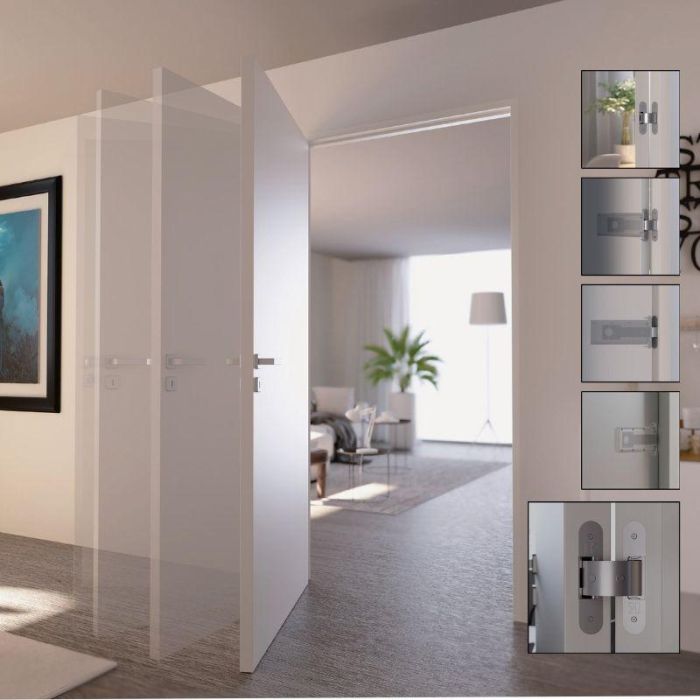 Bisagra Oculta Kiker Para Puertas Batientes - Apertura 90° Y Diseño Invisible Koblenz 2