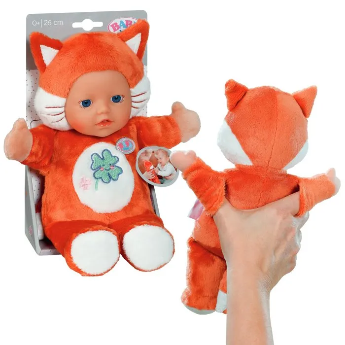 Baby Born Poupée marionnette renard douce avec poches pour doigts, 26 cm - Nouveau-né Baby Born Poupée marionnette renard douce avec poches pour doigts, 26 cm - Nouveau-né