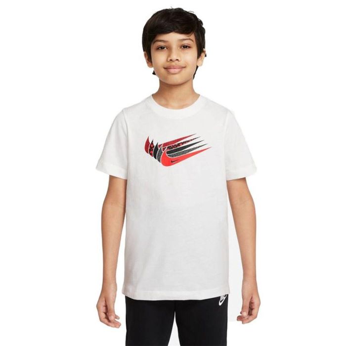 T shirt à manches courtes Enfant Nike DO1824-100 Blanc