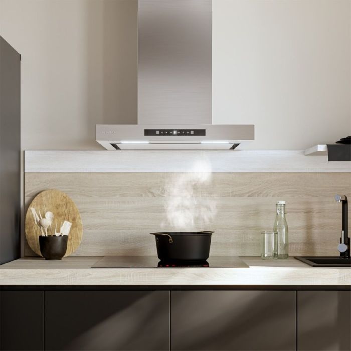 Hotte standard Cecotec Bolero Flux TT 608000 Slim Noir Acier 1 Hotte standard Cecotec Bolero Flux TT 608000 Slim Noir Acier 1