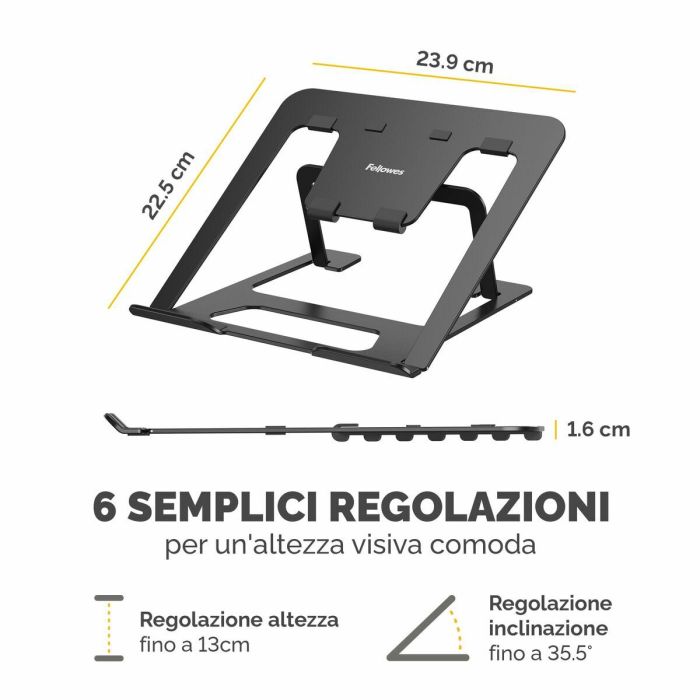 Support Pliable et Réglable pour Portable Fellowes Alumia 5