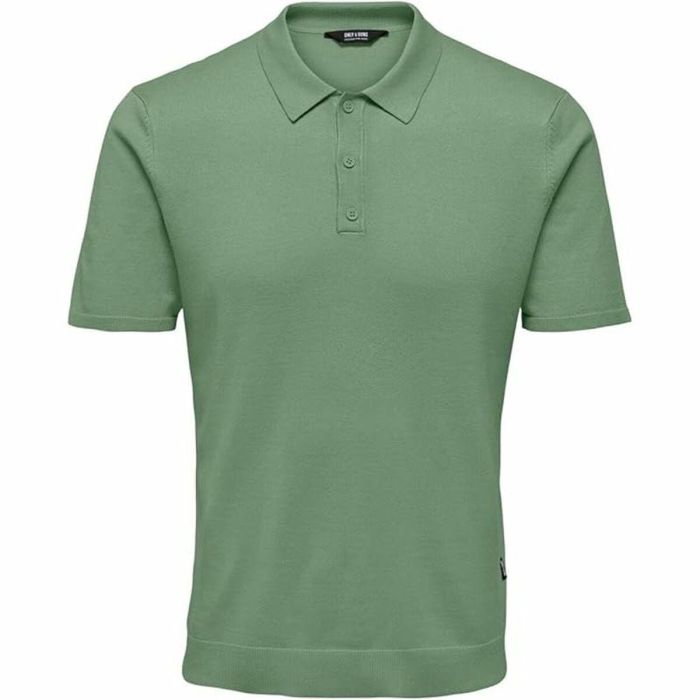 Polo à manches courtes homme Only & Sons Onswyler Life Reg 14 Ss Knit Vert 7,5 ml