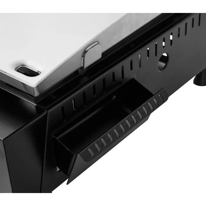 Cookingbox - Plancha à gaz 3 brûleurs, surface de cuisson inox 61 x 35 cm, 7.5 kW, pour 8-10 personnes