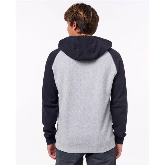 Sweat à capuche homme Rip Curl Embroid Hooded Zip Thru Gris clair 3