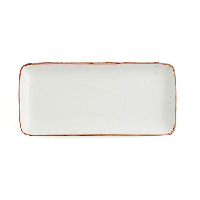 Plat à Gratin Ariane Terra Rectangulaire Céramique Beige (36 x 16,5 cm) (6 Unités) 2