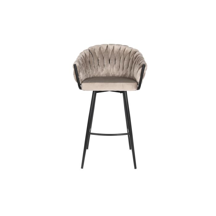 Tabouret DKD Home Decor Noir Beige Métal 61 x 52 x 101 cm 4