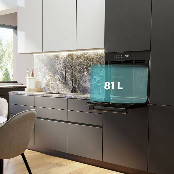 Four Cecotec Bolero Hexa P506000 Glass Black 3400 W 2900 W Four Cecotec Bolero Hexa P506000 Glass Black 3400 W 2900 W