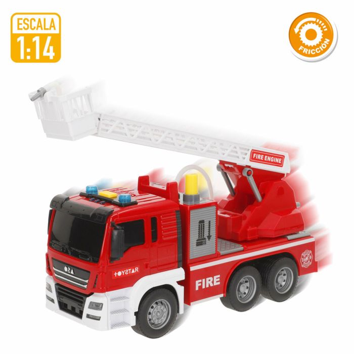 Camion de pompier son et lumière Speed & Go 26 x 14 x 9 cm (6 Unités) 5