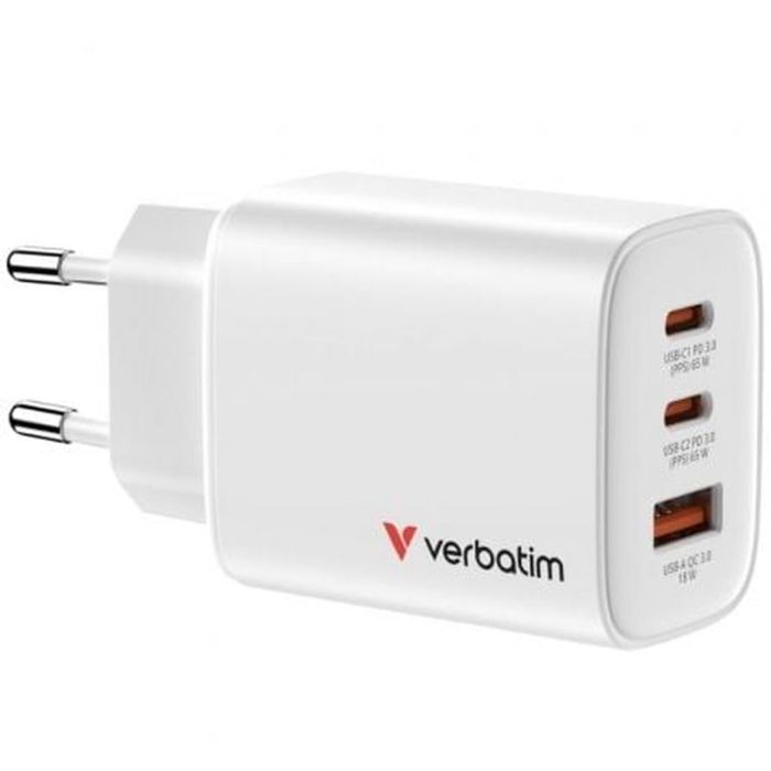 Câble USB Verbatim 32353 65 W Blanc 1